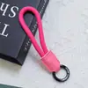 Nuevo Cordón para Teléfono Móvil de Cuero PU Empalmado de Huayang, Cordón para Teléfono Móvil de Cuerda Trenzada Colorida, Correa para Botella de Agua con Llavero