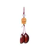 Talla de palisandro con una solicitud para lanzar la Cadena para Teléfono Móvil del Santo Grial Decoración de Mochila de Pareja Colgante Corazón a Corazón