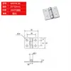 Bisagra Plana Tipo Hfv14-25/30/40/50/50A/65/75 con Agujero Redondo Bisagra de Disco de Acero Inoxidable 304