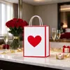 Nueva Bolsa de Empaque Blanca de Piel de Vaca de Amazon para San Valentín, Película de PE, Puntos, Bolsa de Regalo Resistente y Duradera