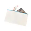 Bolsa de Lápis de Algodão Personalizada pelo Fabricante, Bolsa de Maquiagem de Algodão, Bolsa de Documentos com Zíper e Logotipo Personalizado, Porta-Moedas, Bolsa de Lona