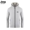 Jeep Spirit Jeep Chaqueta Fina Deportiva al Aire Libre con Capucha para Hombre Seda de Hielo Ropa con Protección Solar Verano UPF50+