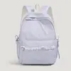 Mochila de encaje azul claro estilo coreano, suave y nebulosa, para estudiantes de secundaria y preparatoria, mochila versátil para salidas de mujeres