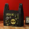 Bolsas Negras Desechables para Llevar con Privacidad, Bolsas de Compras Festivas, Bolsas de Compras Gruesas para Supermercado al por Mayor
