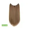 Peruca de Peça para Comércio Exterior Fibra Química Fosca Europeia e Americana Peruca Artificial Transfronteiriça Seda de Alta Temperatura Cabelo Longo Liso Cabelo Cacheado Fio de Seda de Peixe Cortina de Cabelo