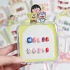 Unhas Usáveis Desenho Animado Infantil Estilo Ano Novo 2025 Manicure Curta para Meninas Doce Estilo Estudante Fofo Peças de Unhas Usáveis