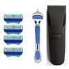 Manual de Dropshipping Lâmina de Barbear Manual Suporte para Lâmina de Barbear Lavável Portátil Universal Masculino Cabeça de Cinco Camadas Durável Seleção