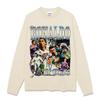 Sudadera con capucha y cuello redondo de algodón grueso con estampado vintage C Luo de fútbol transfronterizo estadounidense