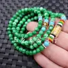 Pulsera de Cuentas Redondas de Jade Verde Jade Dragón Verde Seco Pulsera de 108 Pulsera de Jade Pulsera de Cuentas Redondas Pulsera de Jade