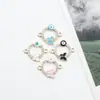 Al por mayor Estilo Coreano Especial Doble Colgante Ojo del Diablo Mariposa Aceite Goteando Aleación Collar Pulsera Colgante Joyería Accesorios DIY