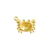 Aço Inoxidável 304 Estilo Praia Pingente de Caranguejo Joias Banhadas a Ouro 18K Acessórios Colar Vazio Pulseira Atacado Transfronteiriço
