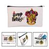Estuche Lápices Harry Potter Marca Celosía Slytherin Cuatro Logotipos Escudo Estuche Papelería Gran Capacidad Cierre Almacenamiento Estuche para Bolígrafos
