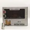 Luz de Vela Electrónica LED con Llama Simulada Parpadeante, Portavelas de Acrílico, Decoración de Ambiente para el Hogar, Regalo de Fiesta