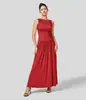 Todas as Cores e Tamanhos Novo Estilo Francês Aperta Cintura Emagrecedor Sem Mangas Cor Sólida Vestido Regata para Usar por Baixo por Yujie