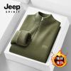 JEEP SPIRIT 2024 Otoño e Invierno Nuevo Suéter Casual para Hombre con Forro de Felpa Resistente a las Arrugas Cómodo Cálido Moda Versátil