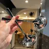 Cuchara de Acero Inoxidable Engrosada con Mango Largo para Adultos, Cuchara de Cocina Doméstica para Comer Fideos y Beber Gachas, Cuchara Grande para Sopa para Adultos