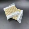 Cotonete de algodão sanitário descartável cotonete de algodão cotonete de algodão para desinfecção de feridas atacado cotonete de algodão descartável para maquiagem 8cm