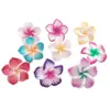 Flor de arcilla suave de 25 mm Plumeria Fabricante Venta al por mayor Hecho a mano DIY Pasador de pelo Estilo antiguo Adornos para el cabello Materiales de decoración de macetas