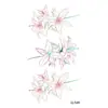 Nuevas pegatinas de tatuaje de flores pequeñas y frescas, pegatinas de tatuaje impermeables, se pueden configurar para mapa, directo de fábrica, nuevo, venta al por mayor