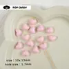 Corazón de Color Sólido Sin Decoloración Corazón de Melocotón Acrílico Pulsera Gordita con Cuentas DIY Hecho a Mano Cadena para Teléfono Móvil Accesorios Material
