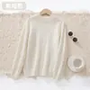 Suéter de Caxemira Novo para Bebê Outono e Inverno Gola Alta Meia Malha Camada Base Suéter de Caxemira Infantil Top Versátil de Lã