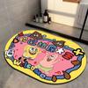 Alfombra de Piso Divertida de Baño de Dibujos Animados Divertida Rey de la Popa Alfombra de Piso de Barro Diatomeas Alfombrilla Antideslizante Absorbente de Agua para Inodoro