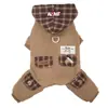 Abrigo de invierno impermeable para mascotas de dos tonos con cuello alto, chaleco cortavientos y cálido, adecuado para uso en exteriores, se puede sujetar a una correa, chaqueta de algodón casual para perros