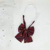 Corbata de moño para hombre Corbata de moño para mujer Floral Versátil JK Uniforme japonés Sin banda elástica Material escolar Jardín de infantes Rayado Estilo Campus