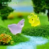 Nuevo producto transfronterizo: Figuras de dinosaurio Tiranosaurio Rex y Estegosaurio que brillan en la oscuridad, miniaturas de animales lindos, accesorios decorativos DIY, adornos para paisajes en miniatura