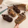 Zapatos de Algodón para Niños 2025 Invierno Forrados de Felpa Zapatos Deportivos para Niños Zapatos de Algodón Calientes para Niñas Pequeños, Medianos y Grandes Zapatos para Bebés