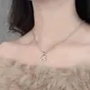 Exquisito Colgante de Pony para Mujer, Moderno y Elegante, Cadena para Clavícula de Estilo Fresco, Gargantilla Versátil de Personalidad Estilo Ins