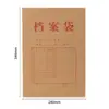 Deli 64100 Carpeta de Archivo Bolsa de Almacenamiento A4 Papel Kraft Caja de Archivos Documento Transparente 200g Suministros de Oficina 40mm