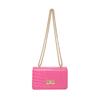 Novedad Primavera 2025 Moda Texturizado Patrón Cocodrilo Estilo Extranjero Charol Cadena Brillante Casual Hombro Cruzado Pequeño Cuadrado Bolso