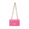 Bolso Patentado de Cuero con Patrón de Cocodrilo Dulce Fresco Sexy Bolso Cuadrado Pequeño de Mano Bolso Cruzado Nuevo con Cadena 2025 para Mujer