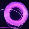 Fibra Óptica Emisora Lateral de Cuerpo Completo de 5 mm Luz para Escalones de Escenario Tubo Guía Luz Ambiental para Coche Luz Ambiental para Techo Solar Otro