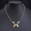 Collar de Turquesa Estilo Étnico Transfronterizo Europeo y Americano, Cadena para Clavícula de Mujer Moderna y Única, Joyería de Moda