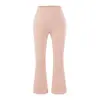 Pantalones de yoga acampanados cropped adelgazantes de cintura alta para mujer, 2026 otoño versátiles que realzan la figura, pantalones deportivos casuales de melocotón para glúteos
