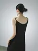 Vestido de tirantes de lunares estilo japonés Kaneko para mujer, nuevo vestido largo holgado adelgazante, vestido tipo tank sin mangas simple y elegante