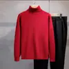 Suéter casual de punto para otoño e invierno con cuello alto apilado, nueva colección de punto al por mayor, top cálido de capa base de cuello alto, ropa para hombre transfronteriza