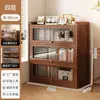 Estante de armazenamento para livros, estante autoportante, armário de armazenamento embutido na parede para uso doméstico na sala de estar, armário à prova de poeira sem madeira maciça