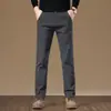 Calça Business Casual Nova de Alta Qualidade Italiana para Homens 2026 Nova Primavera e Outono Solta Reta Elástica Longa