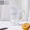 Taza de vidrio resistente al calor Glacier Tape con alto valor de color, taza para agua, jugo, bebida, cerveza, envío gratis de fábrica