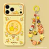 Estrelas de tela cheia aplicáveis para capa de celular Apple 17pm 15 silicone iphone 18 suporte pulseira 16 desenho animado fofo 14