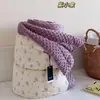Colcha nueva de doble capa de gasa de algodón, absorbente de sudor y transpirable, diseño de dibujos animados, colcha individual para estudiante para primavera y otoño, lavable a máquina