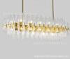 Lámpara de araña de sala de estar posmoderna, sencilla y creativa, de diseño nórdico, nueva luz, lámparas de cristal de lujo para restaurante.