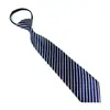 Corbata de Hombre 8cm Formal Nudo Hecho a Mano Sin Nudos Cremallera Camisa de Mujer Negocios Gama Alta Estampada Azul Oscuro Rojo Negro