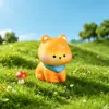 Lindo Shiba Inu Musgo Micro-Paisaje Creativo Dibujos Animados Cachorro Decoración Accesorios Mini Coche Adornos de Escritorio