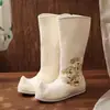 Botas Estilo Antigo Botas Hanfu Estilo Antigo Botas Masculinas para Artes Marciais com Bico Levantado Botas Femininas para Performance Sapatos Hanfu Botas Masculinas Pretas