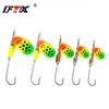 Isca Spinner Giratória Ftk com Anzol Único Lâmina de Ferro Spinnerbait para Pesca de Robalo e Lucio