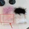 Outono Precoce Super Fada Desejo Puro Acessório de Cabeça de Luxo Presilha Banana de Pena Preta Grampo de Pena de Avestruz para Meninas na Parte de Trás da Cabeça